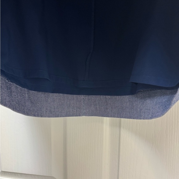 Blue A-Line Skirt for Work - Picture 5 of 11